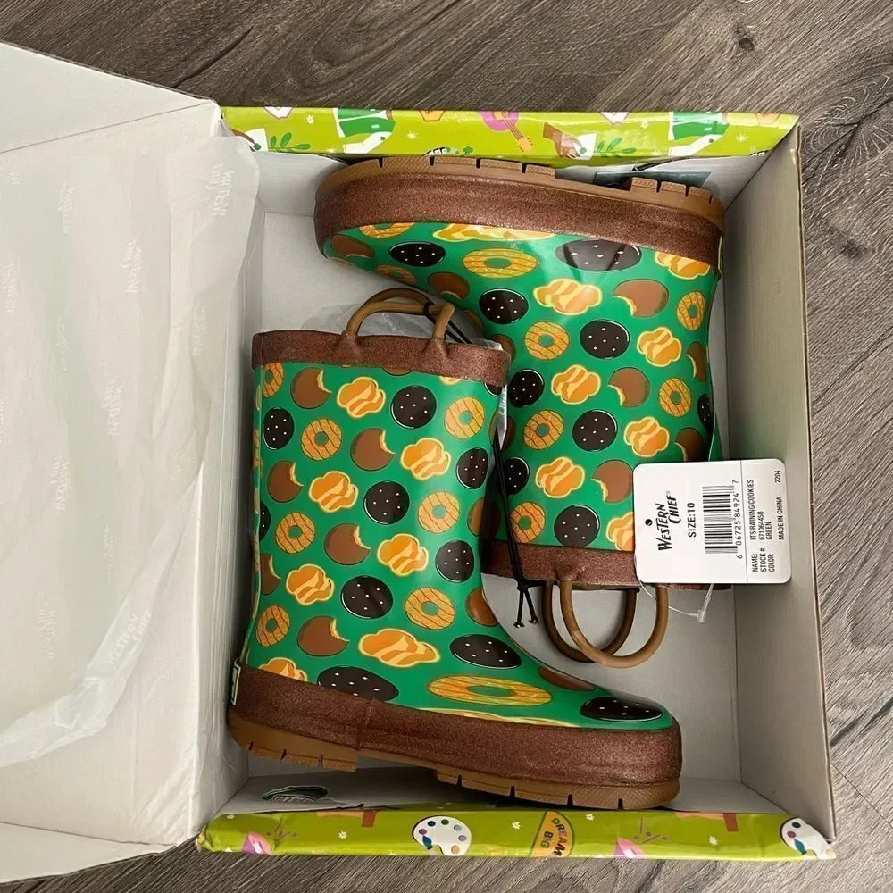 Western Chief X Girl Scouts Its Raining Cookies Girls' Rain Boots